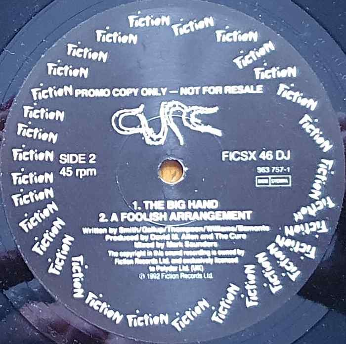 FICSX 46 DJ A letter to Elise The Cure Label